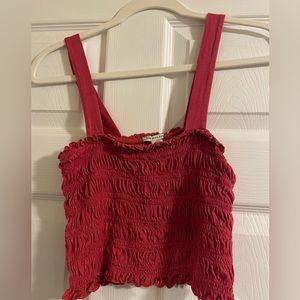 American Eagle Red Crop Top